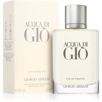 Armani Acqua di Giò Eau de Toilette reincarcabil pentru bărbați - imagine 3